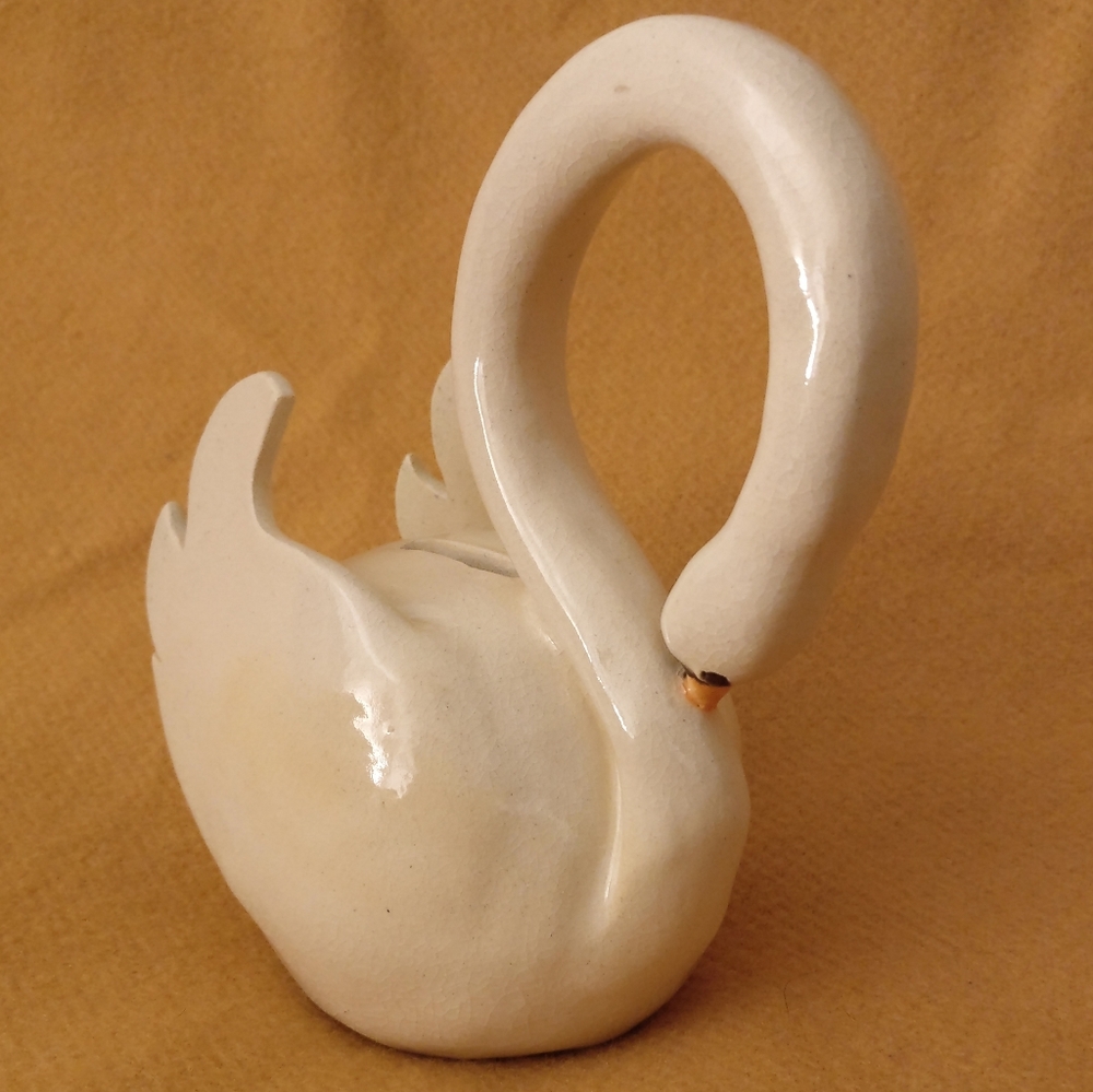 Handmade Ceramic Swan Piggy Bank